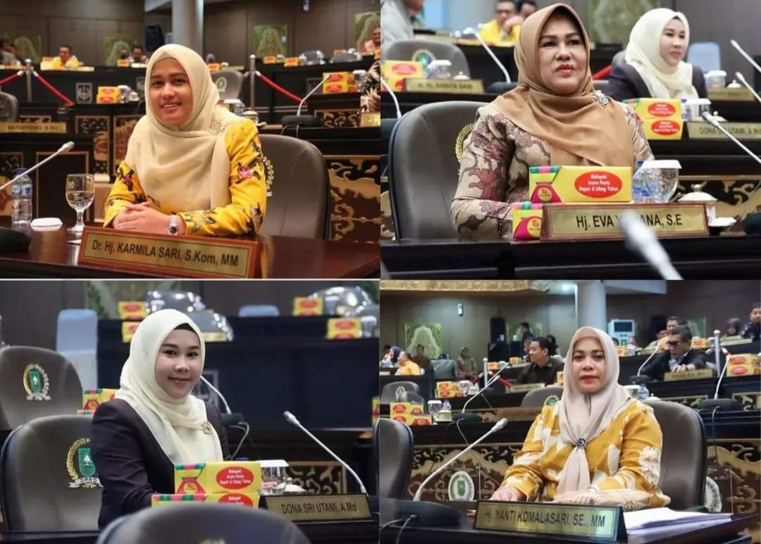 Anggota DPRD Riau dalam Rapat Paripurna pembahasan Ranperda Ketertiban Umum.
