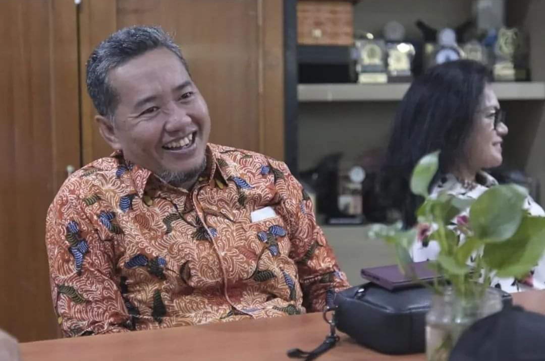 Anggota DPRD Riau, Adam Syafaat saat kunjungan observasi di DPRD DKI Jakarta.