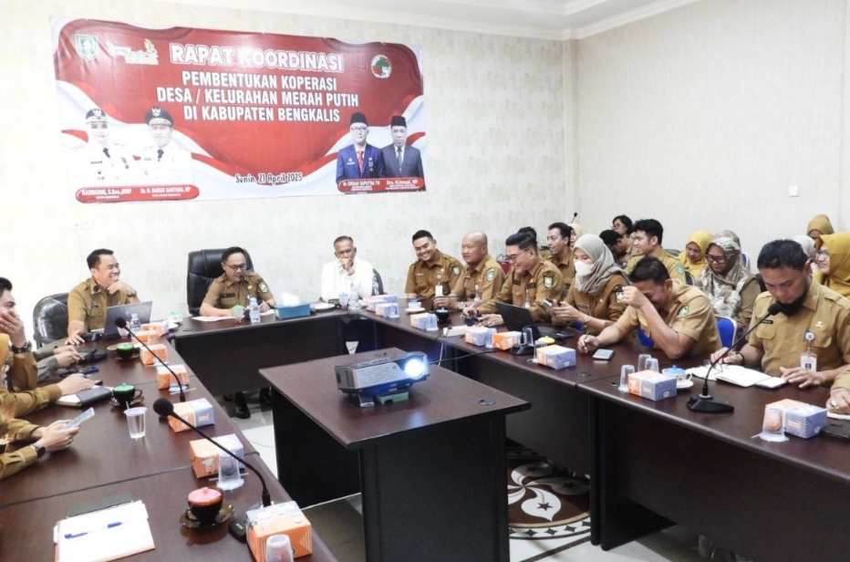 Rakor pembentukan Koperasi Merah Putih di Bengkalis